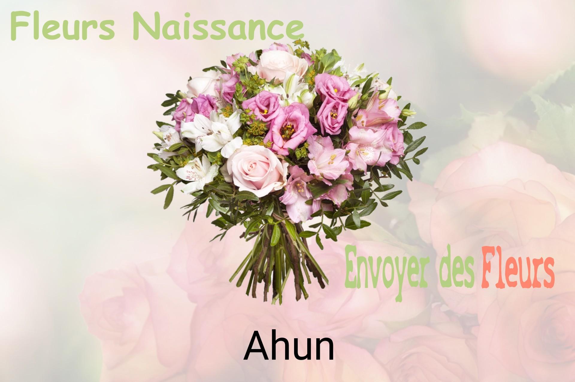 Bouquet de fleurs de naissance livré à Ahun